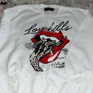 Civil Regime Crewneck “ Love Kills “